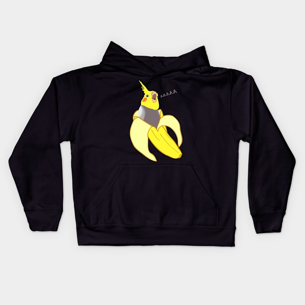 screaming banan birb Kids Hoodie by FandomizedRose